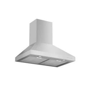 Hauslane Wall Mount Range Hood | Wall Chimney | 6” Duct/Ductless Convertible, Strong Suction, Six-layer Aluminum Filters, Changeable LED Lamps, Stove Kitchen Vent Hood WM-530SS-30B
