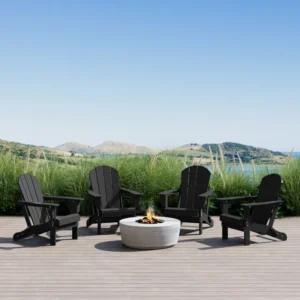 Laguna HDPE Folding Adirondack Chair (Set of 4)
