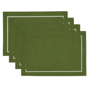 Neith Polyester No Pattern Rectangle Placemat (Set of 4)